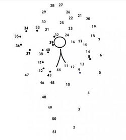 image of connect-the-dot flower