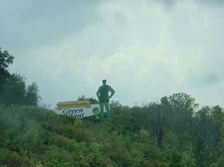 Jolly Green Giant sign Highway 169 